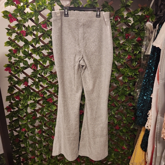 Gray Ribbed Pants - Picture 3 of 4
